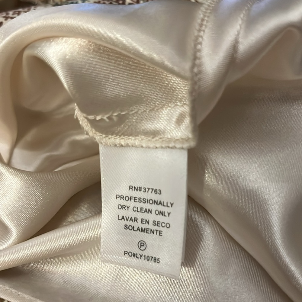 Laundry Silk Floral Ruched Empire Waist Padded Bust Strapless Formal Maxi Gown 6 - Picture 11 of 15